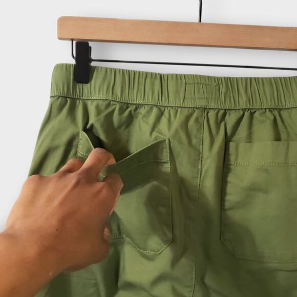 Pact Womens Organic Cotton Daily Twill Pant Olive Green Sz Med Casual Minimalist - Picture 6 of 13